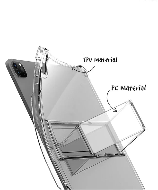 Araree Flexield Sp Case With Pencil Holder For Apple iPad Pro 12.9 (2021) - Clear - Tashqila Araree Flexield Sp Case With Pencil Holder For Apple iPad Pro 12.9 (2021) - Clear - Tashqila